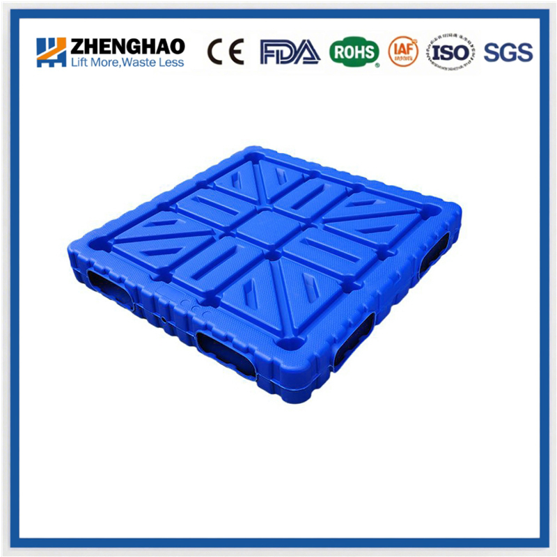 Blow Molding Double-Sided Plastic Pallet 1200× 1000mm Anti-Slip Wear-Resistant Suitable for Cold Storage Logistics Turnover