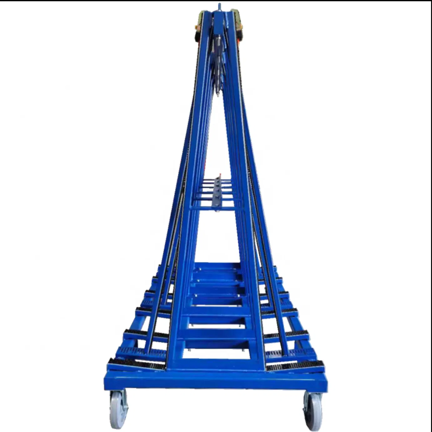 Innovative Glass Shelving Unit for Streamlined Industrial Transportation Solutions