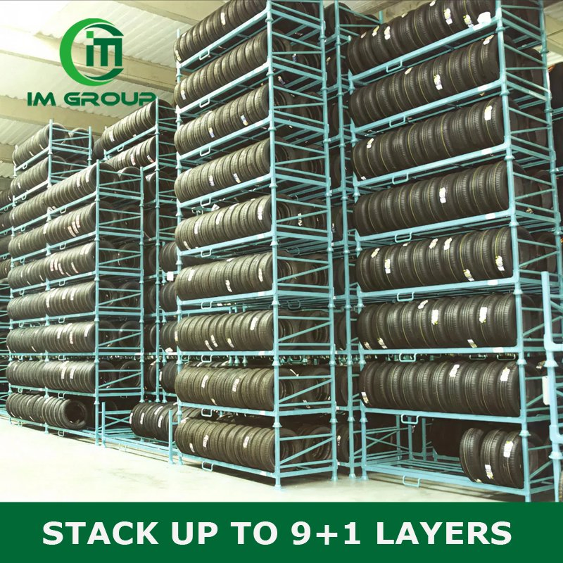 Industrial Stackable Collapsible Storage Metal Steel Truck Car Tyre Stillages