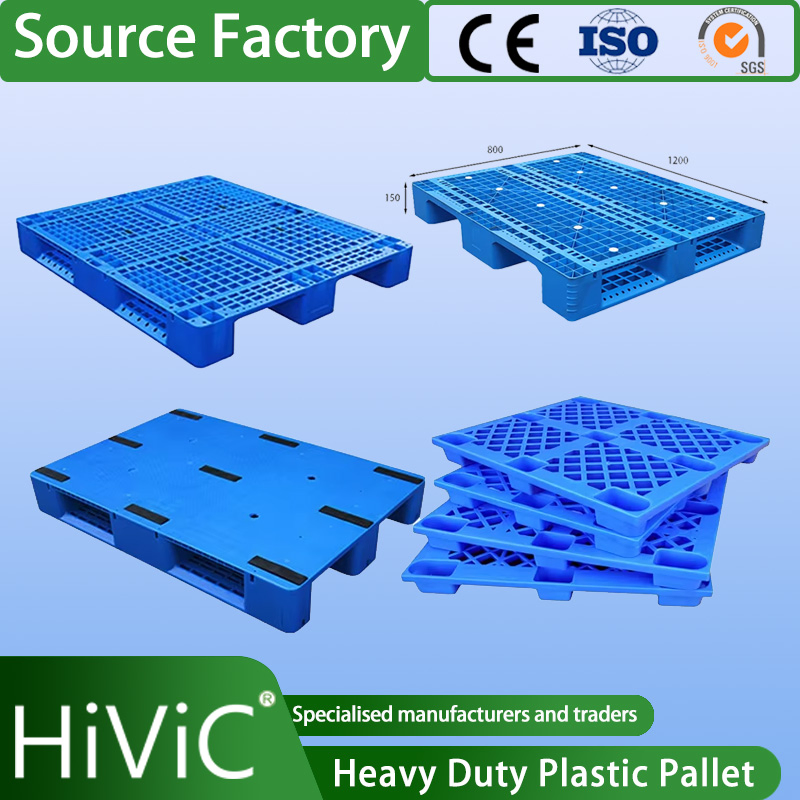 Warehouse Industrial Transportation Sale Recycled Stackable Logistic Rack Euro Material HDPE Double Faced Double Faced Cheap Rackable Heavy Duty Plastic Pallet
