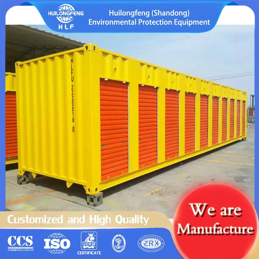 40FT Dry Van Storage Shipping Container with 10 Rolling Doors Csc Certificated