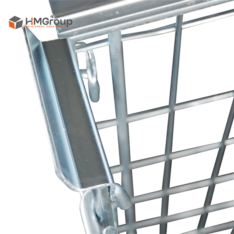 Medium Duty Storage Collapsible Steel Metal Pallet Cage for Wholesale