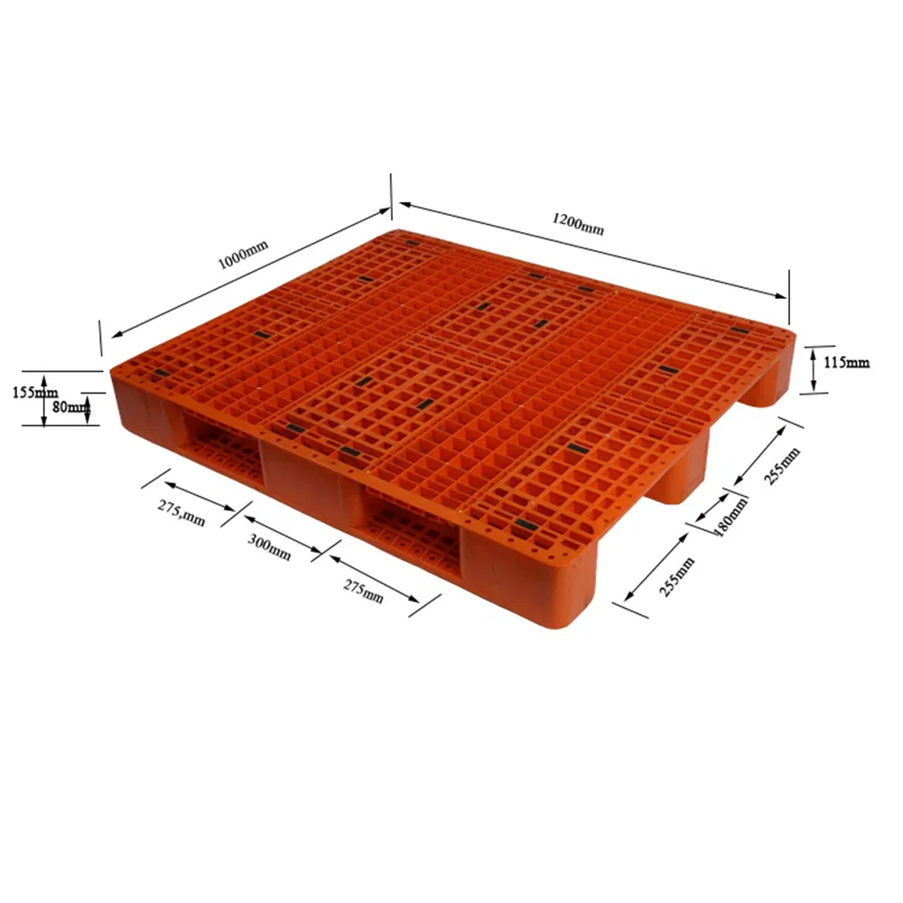 1200X1000 HDPE Heavy Duty Rack Plastic Pallet for Warehouse Industrial Plastic Pallet with High Load-Bearing Capacity for Factories