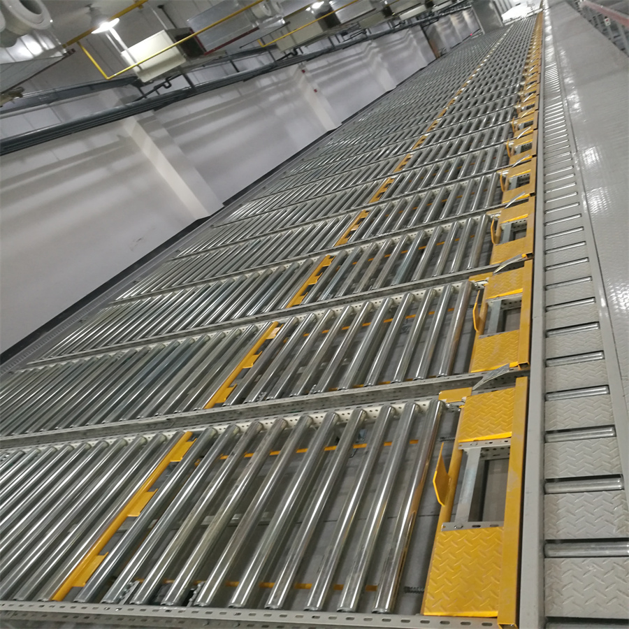 Warehouse Storage System Gravity Storage Racking Metal Racking Gravity Pallet Flow Rack