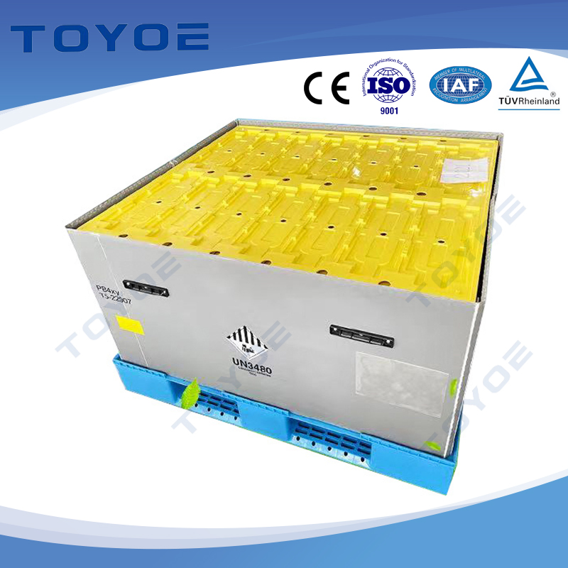 China Goods Heavy Duty Stackable Collapsible Foldable Plastic Crate Storage Bin with Lid for Solar Panel