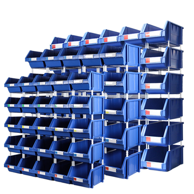 Heavy Duty Large Size Warehouse Spare Parts Industrial Stackable Plastic Storage Bins