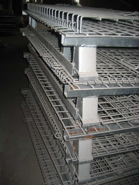 High Capacity Metal Storage Cage Rolling Wire Mesh Pallet Containers