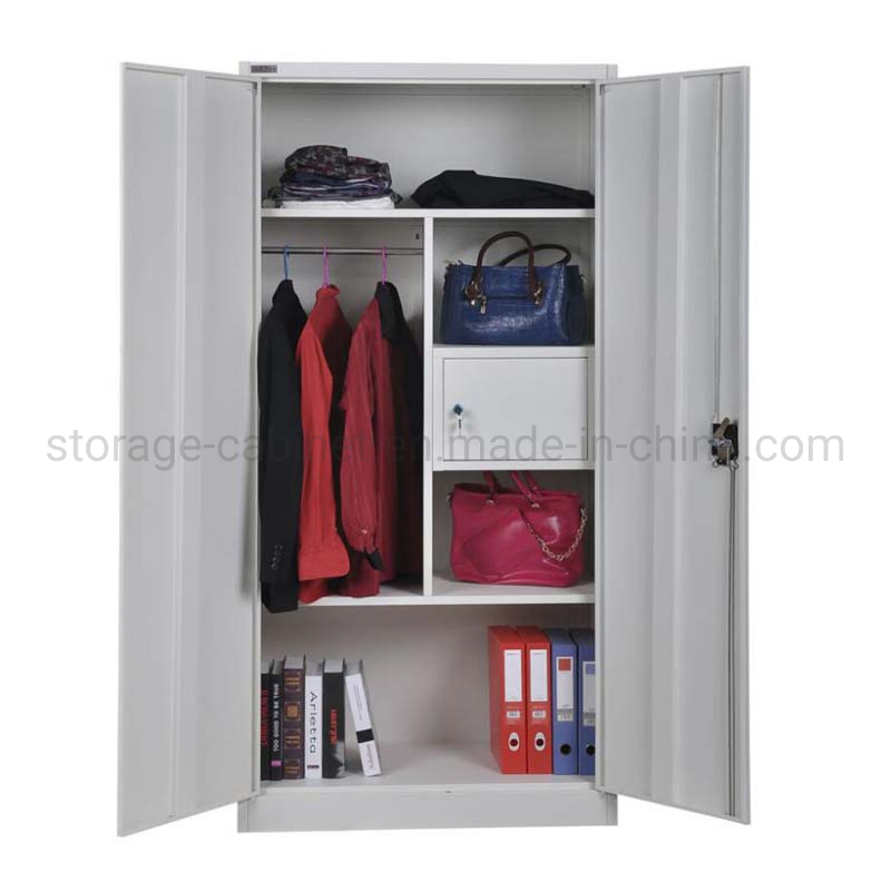 Modern Design 2 Door Metal Storage Cabinet Steel Almirah Multi-Purpose Locker Metal Office Cabinet