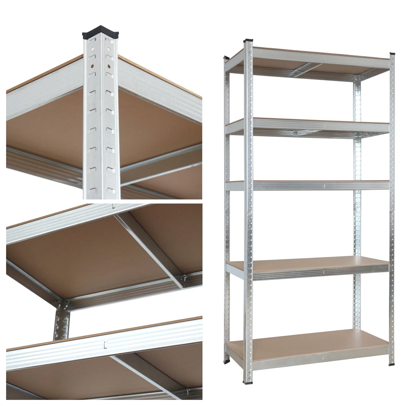 5 Layer Industrial Steel Boltless Garage Warehouse Rack Shelving Metal Home Tool Storage Shelves Supermarket Storage Rack
