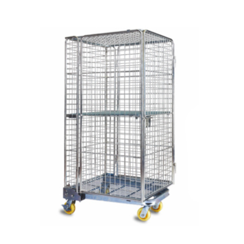 Folding Metal Logistics Rolling Container Security Warehouse Roll Cages Trolley