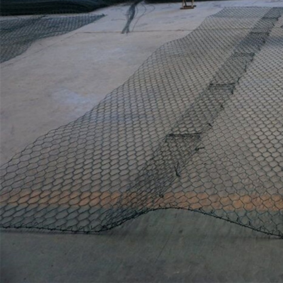 Galvanized Metal Iron Mesh Hexagonal Wire Netting Gabion Stone Cage Box with 80X10mm Hole