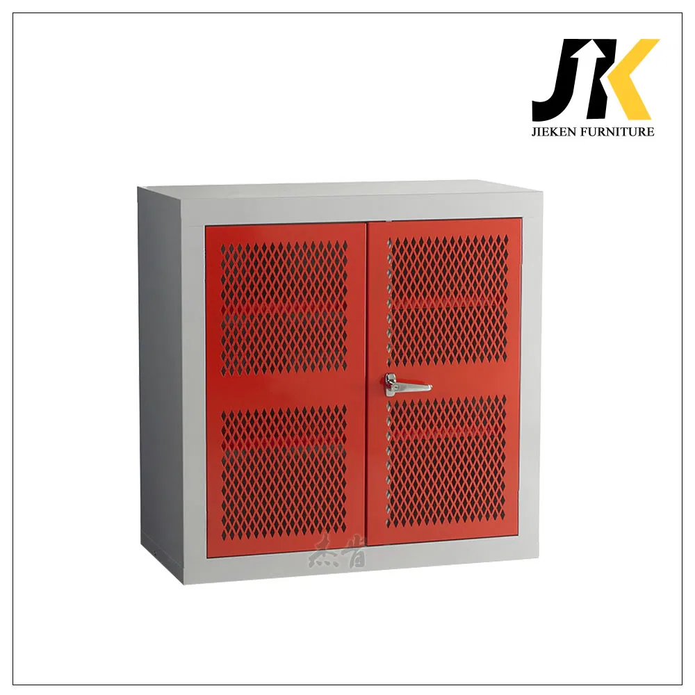 Mesh Door Metal Storage Cabinet Lockable Steel Office Cupboard Steel Tool Cabinet Locker