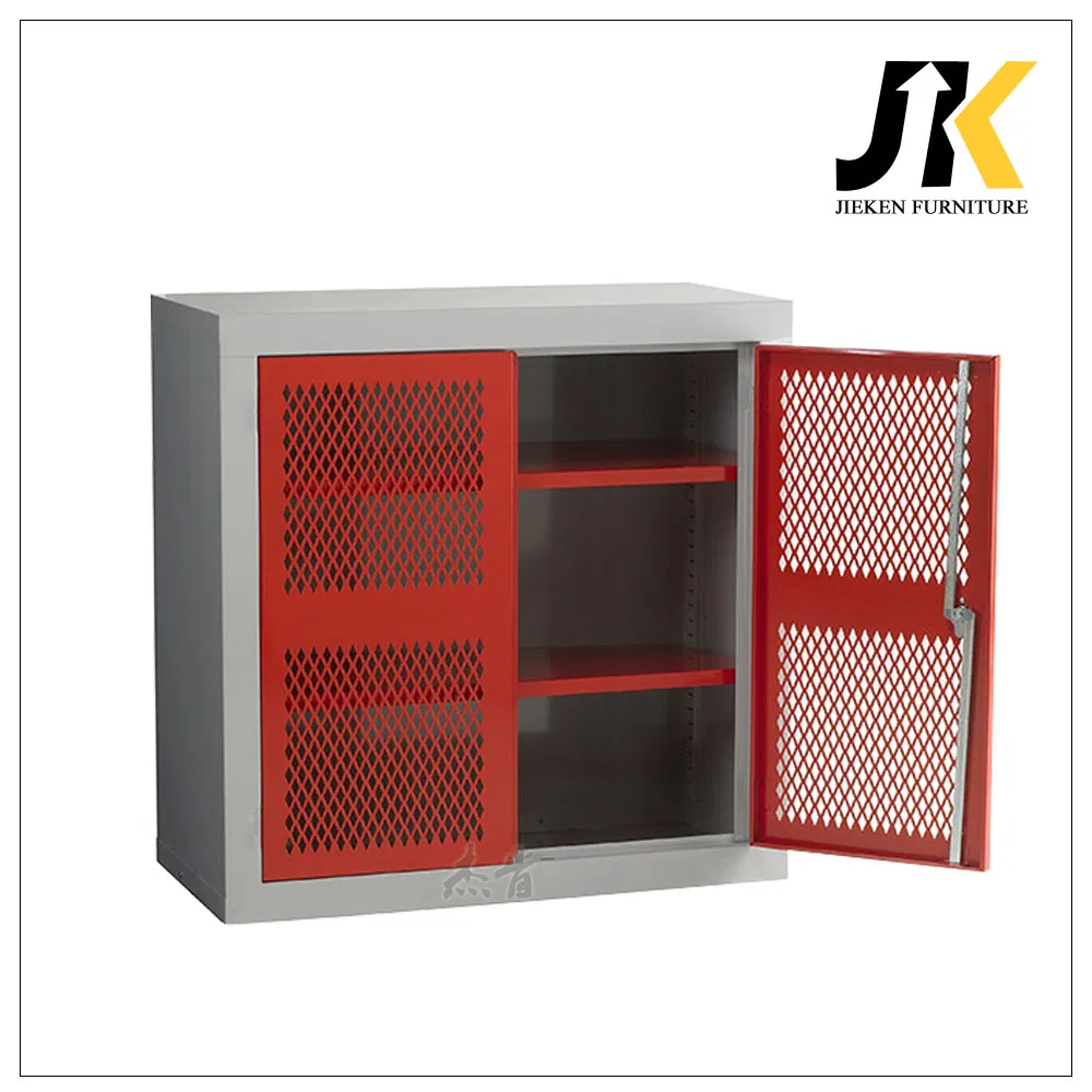 Mesh Door Metal Storage Cabinet Lockable Steel Office Cupboard Steel Tool Cabinet Locker
