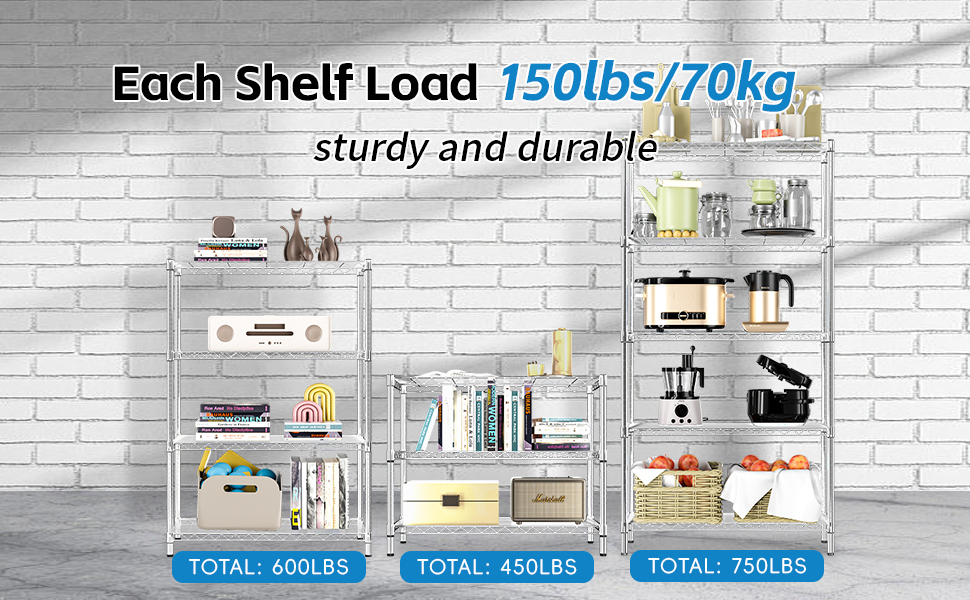 Heavy-Duty Chrome Wire Shelving Unit with Locking Casters for Industrial Storage