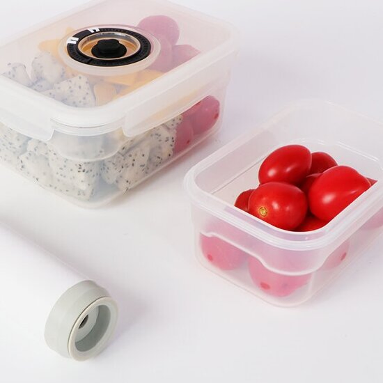 Bestfull Fresh Extended Stackable Vacuum Plastic Food Storage Container with Vacuum Pump