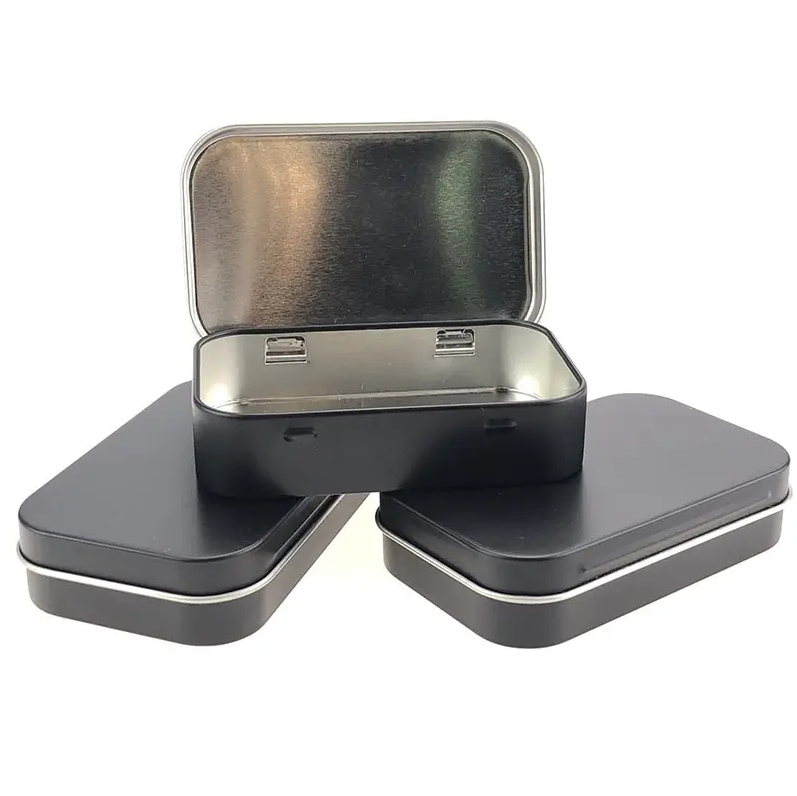 Wholesales High Quality Child Resistant Pre Roll Cone Tin Packaging Customized Design Metal Tin Box Flip Top Iron Tin Case