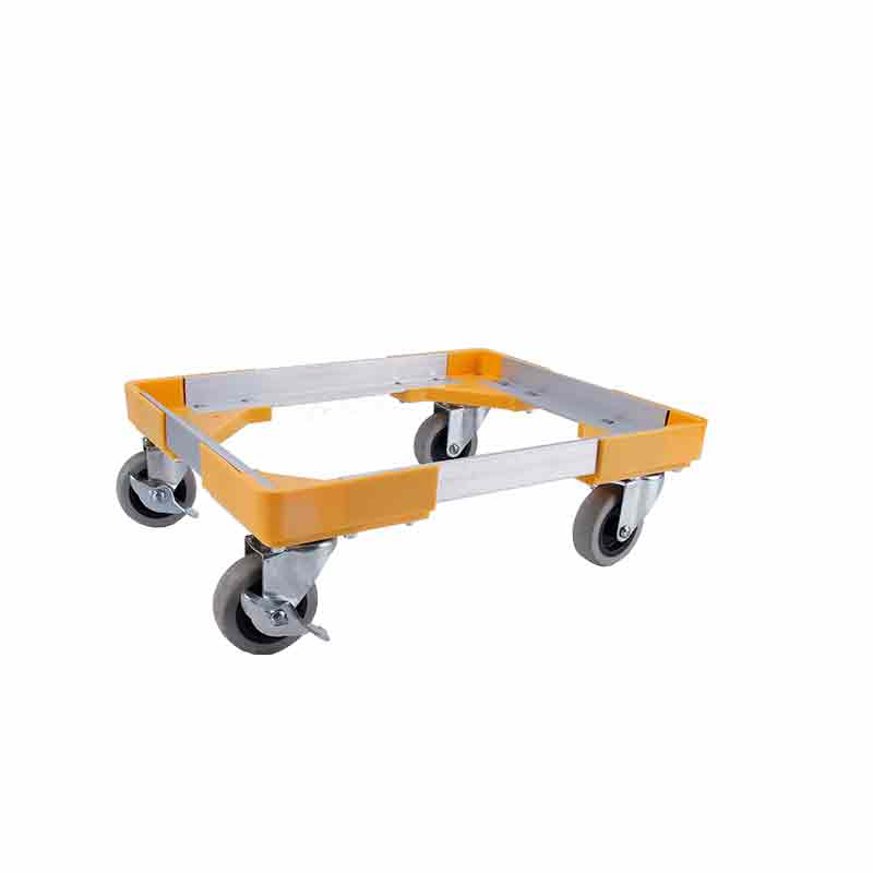 Load Plastic Box Dollies Case Platform Dolly Industrial for Logistics Easy Smart Transport Plastic Moving Crate Dolly