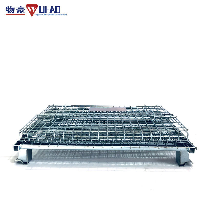 Folding Wire Mesh Storage Cage for Auto Parts