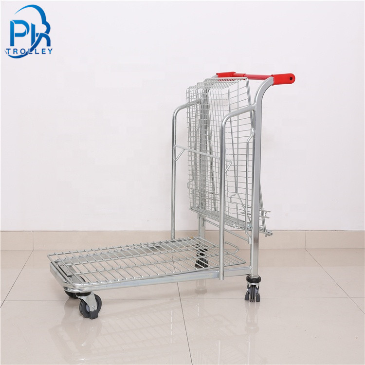 Metallic Heavy Duty Warehouse Order Shopping Picking Transport Trolley Discount