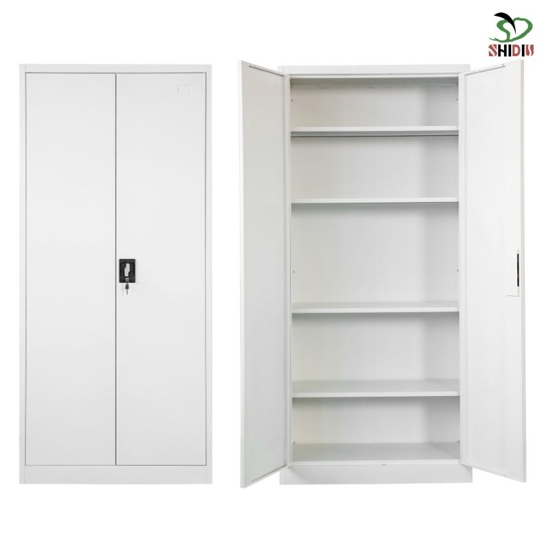 Steel Fichero Office Filing Storage Furniture Metal 2 Door Lab Cupboard Cabinet