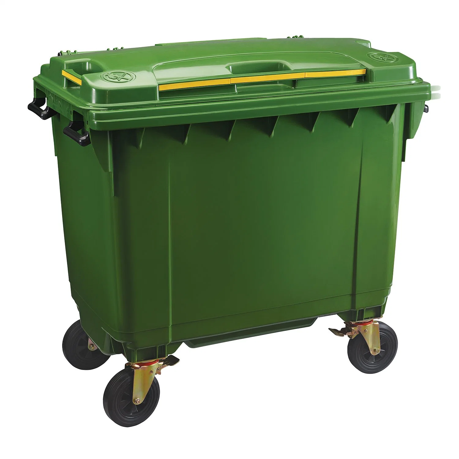660L Logo Custom Large Big Size Outdoor Rolling Movable Plastic Dustbin Waste Container with Wheels