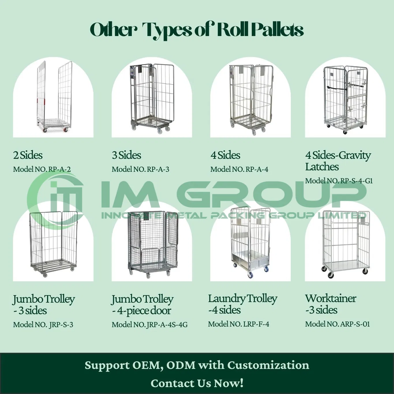Hot Sale Steel Logistics Cart Roll Cage/ Roll Containers/Trolley with Doors