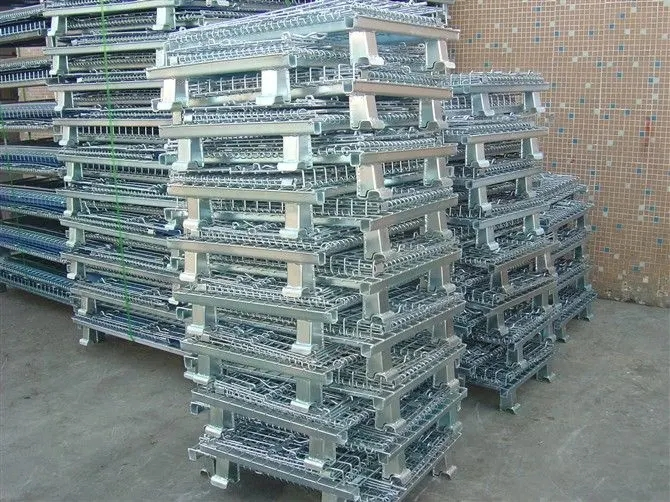 Foldable Steel Wire Mesh Pallet Cage for Storage Container Animal House Steel Wire Mesh