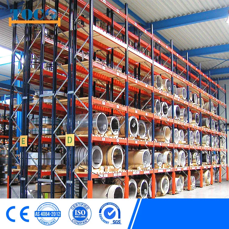 Certified Warehouse Rack for Fabric Textile Rolls and Tyre Storage