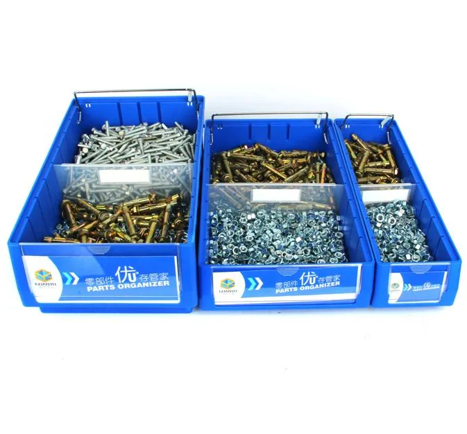 Warehouse Industrial Plastic Spare Parts Stackable Storage Bin for Tool and Hardware