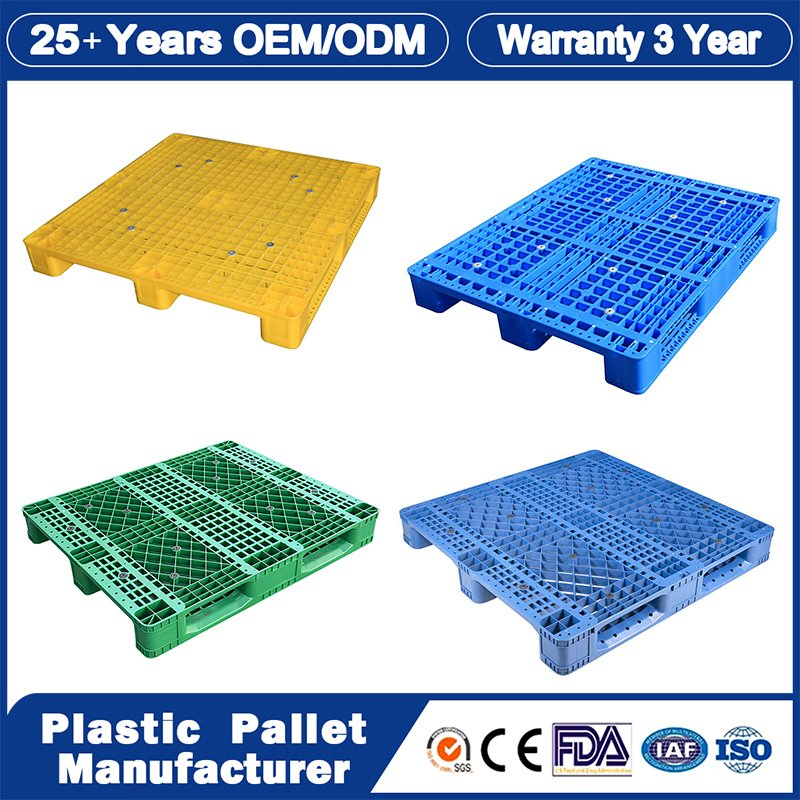 Double Face Logistic Industrial Durable Rackable Stackable Oil 2/4 Drum Spill IBC Printing One Way Export Warehouse Storage HDPE Euro Heavy Duty Plastic Pallet