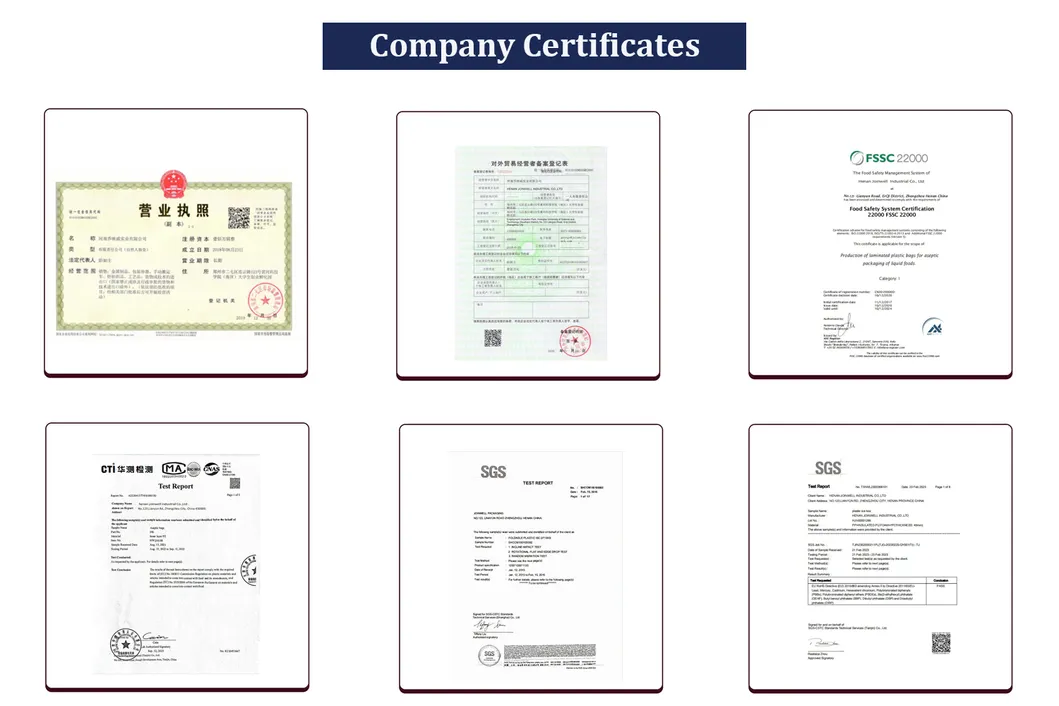Quality Certifications