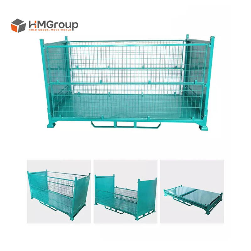 High Quality Heavy Duty Folding Steel Metal Welded Storage Stillage