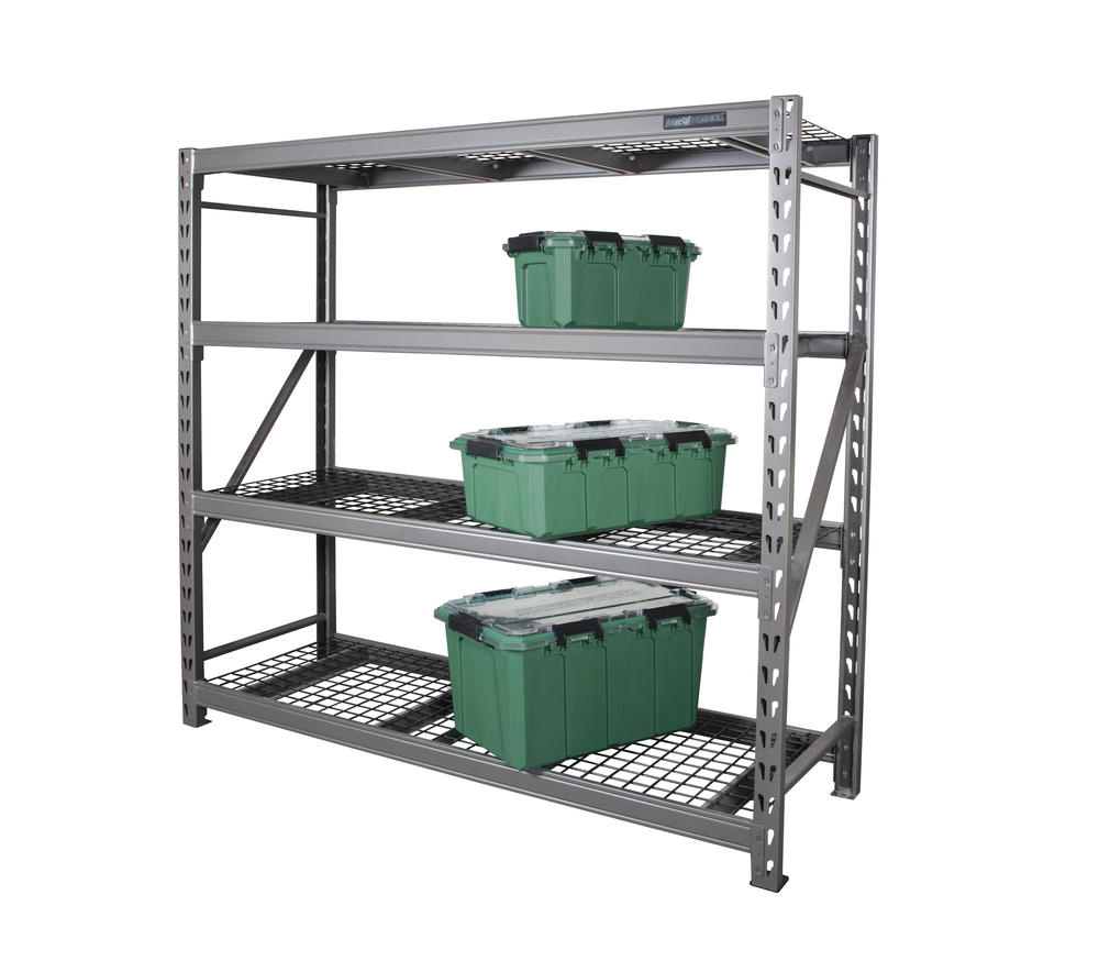 NSF Certified 4-Tier Industrial-Duty Shelving Unit for Home Storage