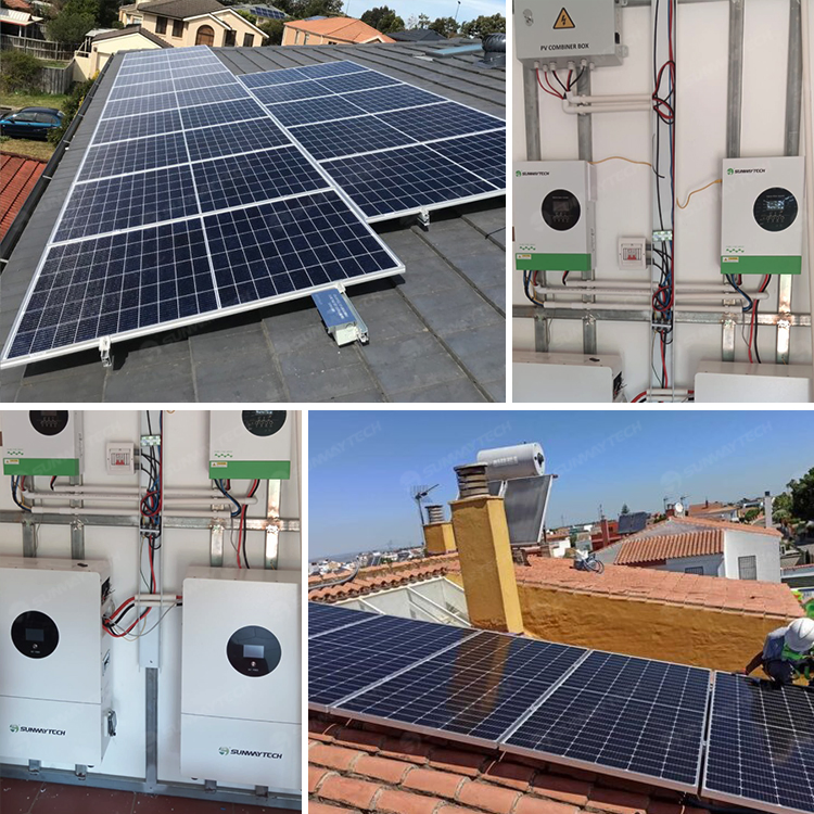 Sistema solar completo de energía residencial Sunway para el hogar