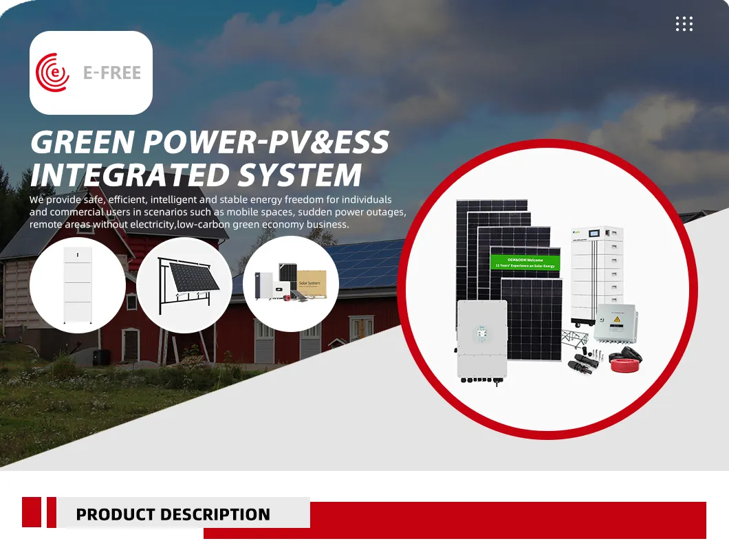 Sistema Integrado de PV&Eess con Panel Solar Mono & LFP Kits de Almacenamiento de Energía
