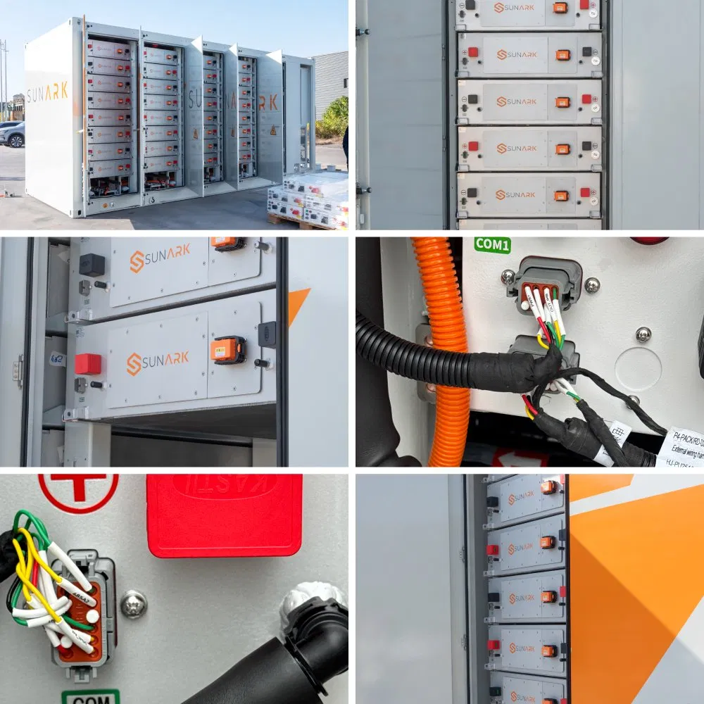 Sistema de Almacenamiento de Baterías Solares Sunark Smart 5mwh con Enfriamiento Líquido y Batería LFP para Proyectos de Microredes Comerciales