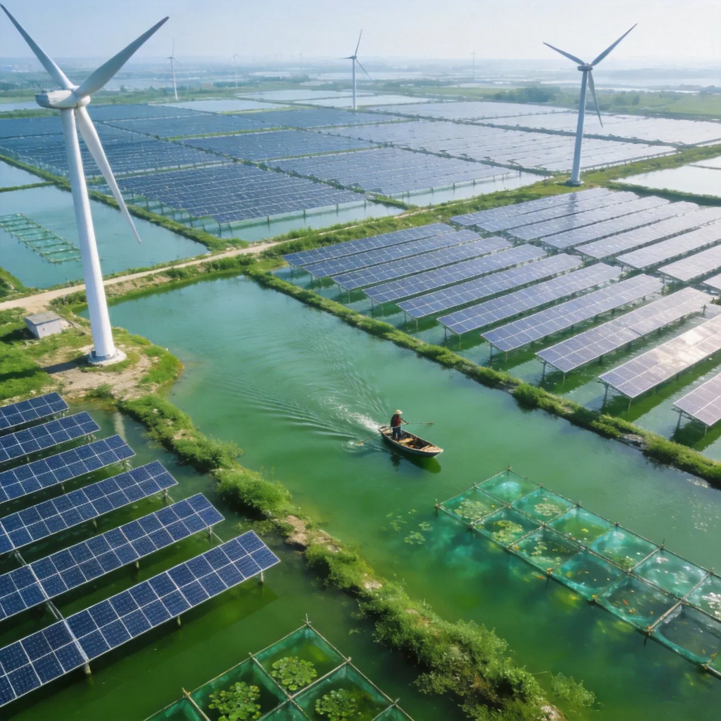 Sistema de Microred de Energía Solar Independiente para Uso Industrial y Comercial (Sistema de Energía Solar Solo, No Incluye Edificio)