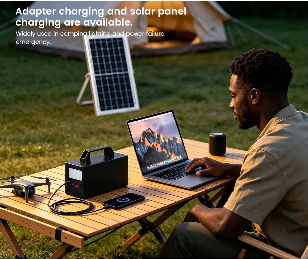 Kit de energía solar portátil para casas fuera de la red y aventuras de camping