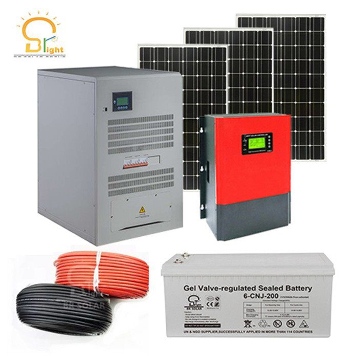 Sistema de módulos de energía solar fotovoltaica recargable y almacenamiento personalizado, aprobado para instalación en red y fuera de red, conforme a ISO/CE/RoHS