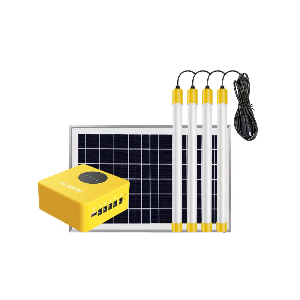 Sistema de Iluminación Solar Portátil de Alta Calidad para el Hogar al por Mayor 4 Luces Pequeñas Sistemas Completos de Energía Solar Fuera de la Red