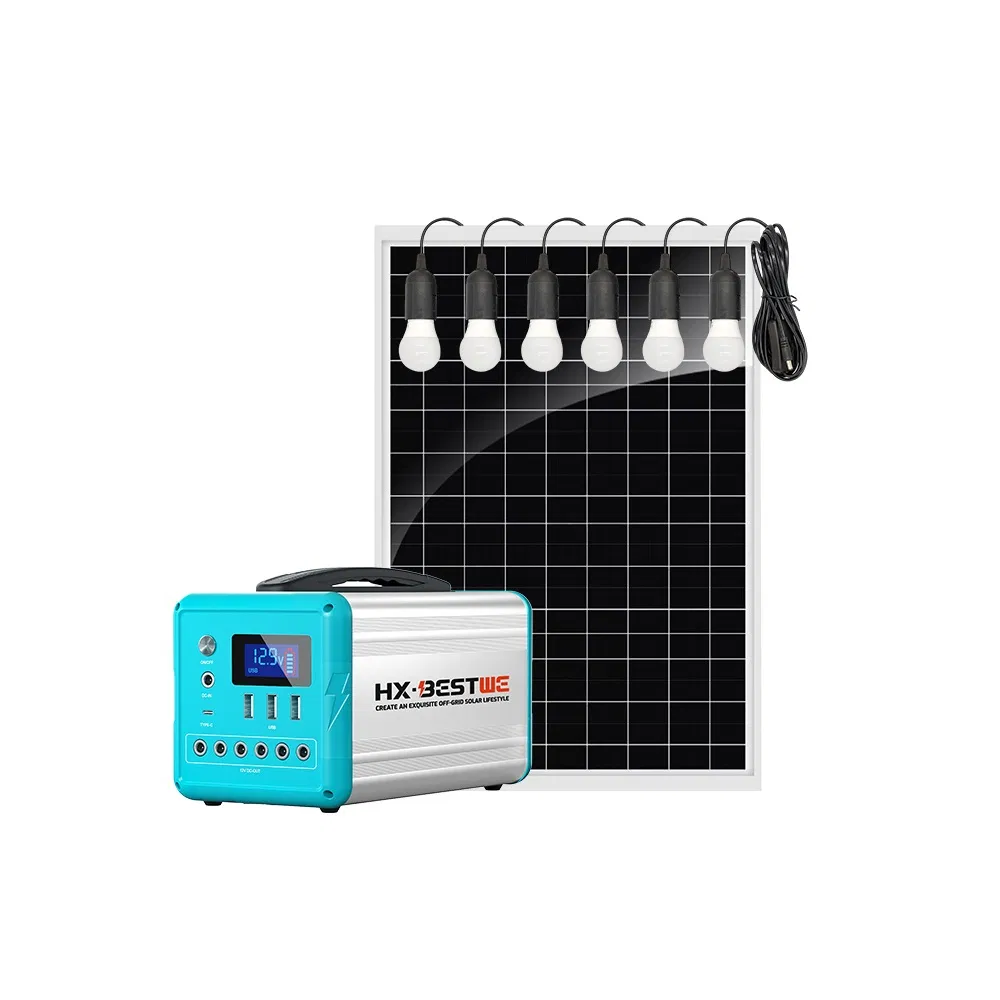 Generador de almacenamiento de energía solar portátil eficiente para sistema de energía en casa en áreas fuera de la red