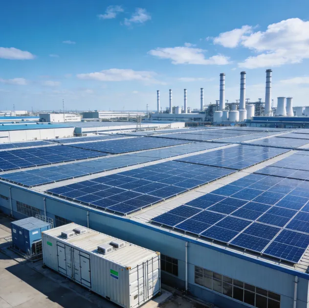 Solar Comercial e Industrial Central eléctrica