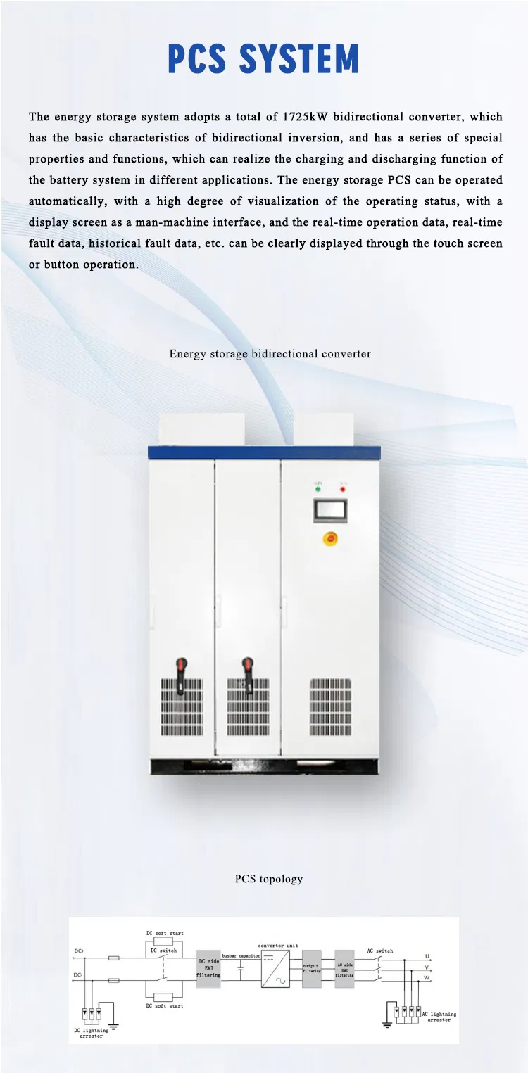 Sistemas de Almacenamiento de Energía Renovable Industrial y Comercial, Sistemas de Energía Solar Fuera de la Red, 1mwh 1.6mwh 37.2mwh