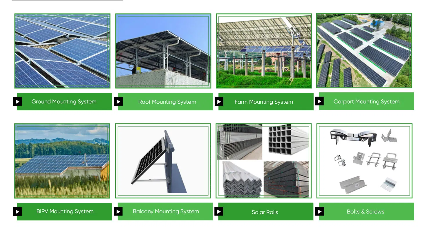 Soluciones de Montaje de Paneles Solares Eficientes para la Agricultura con Colores Personalizados