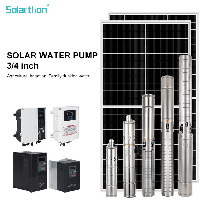 Sistema de bombeo de agua solar confiable para necesidades de riego