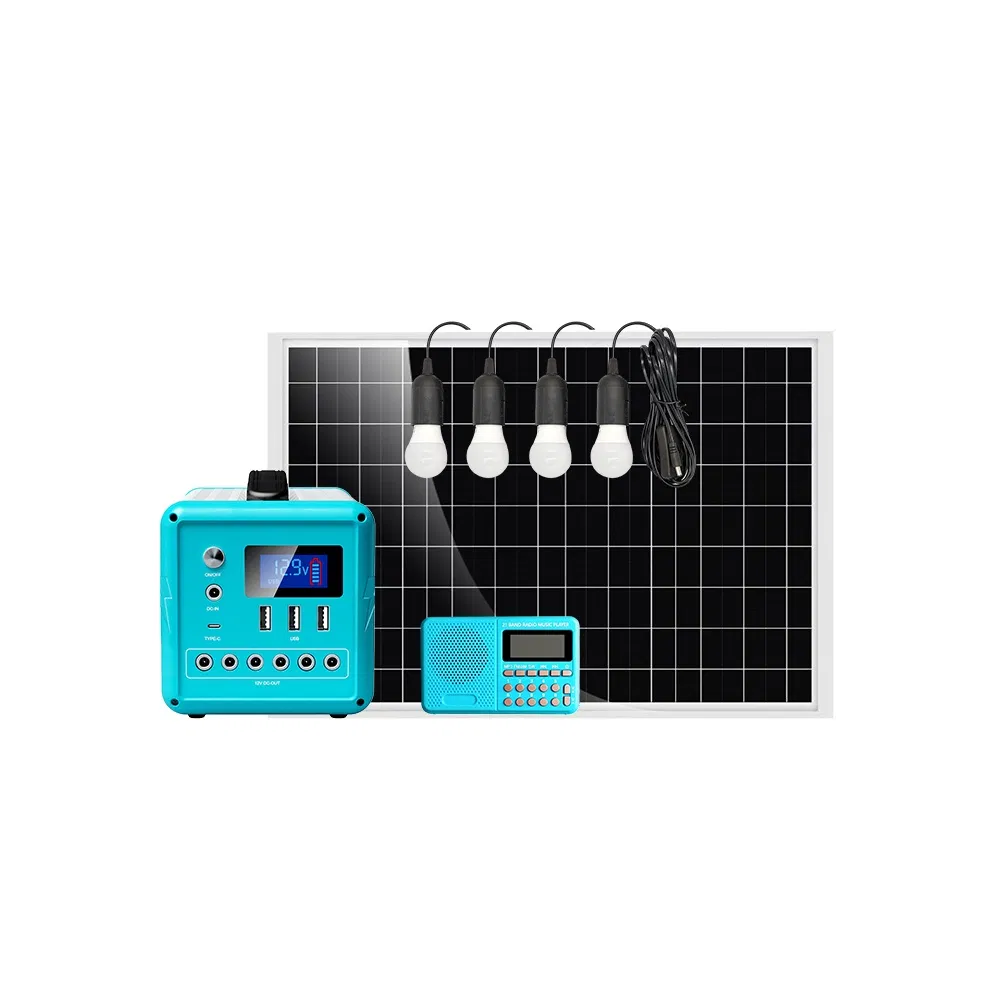 Sistema de energía portátil de alta potencia para emergencias, estación de energía portátil, sistema solar mini para el hogar