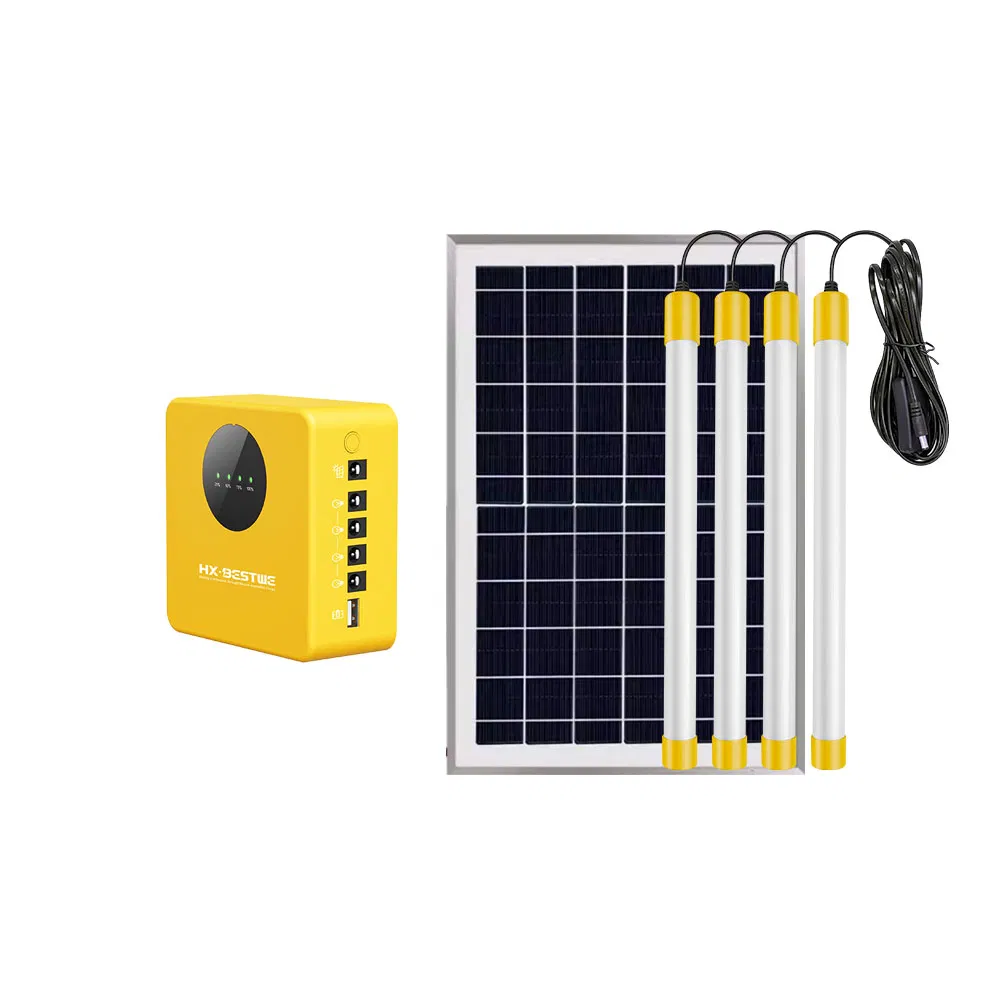 Sistema de Iluminación Solar Portátil de Alta Calidad para el Hogar al por Mayor 4 Luces Pequeñas Sistemas Completos de Energía Solar Fuera de la Red