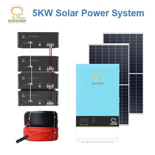 5kw 10kw 15kw 20kw 30kw Batería de Litio Híbrida/Sistemas Solares Fuera de la Red Almacenamiento de Energía Precio Sistema de Energía Solar