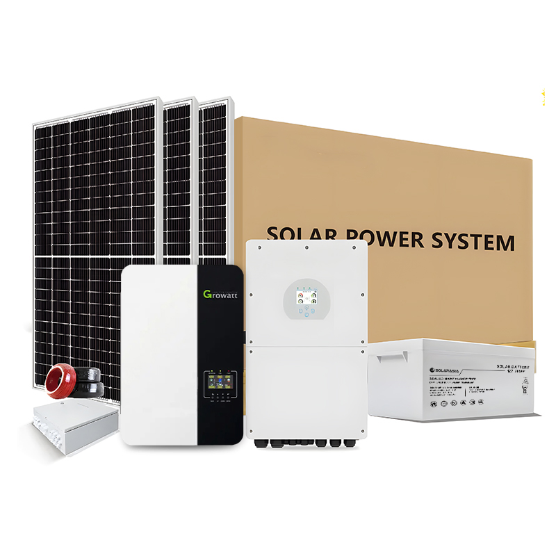 30kw Sistema Solar Completo Fuera de la Red 5kw 10kw 15kw 20kw Sistema Solar Comercial de Batería Fuera de la Red 10kVA Sistema de Energía Solar Todo en Uno para el Hogar