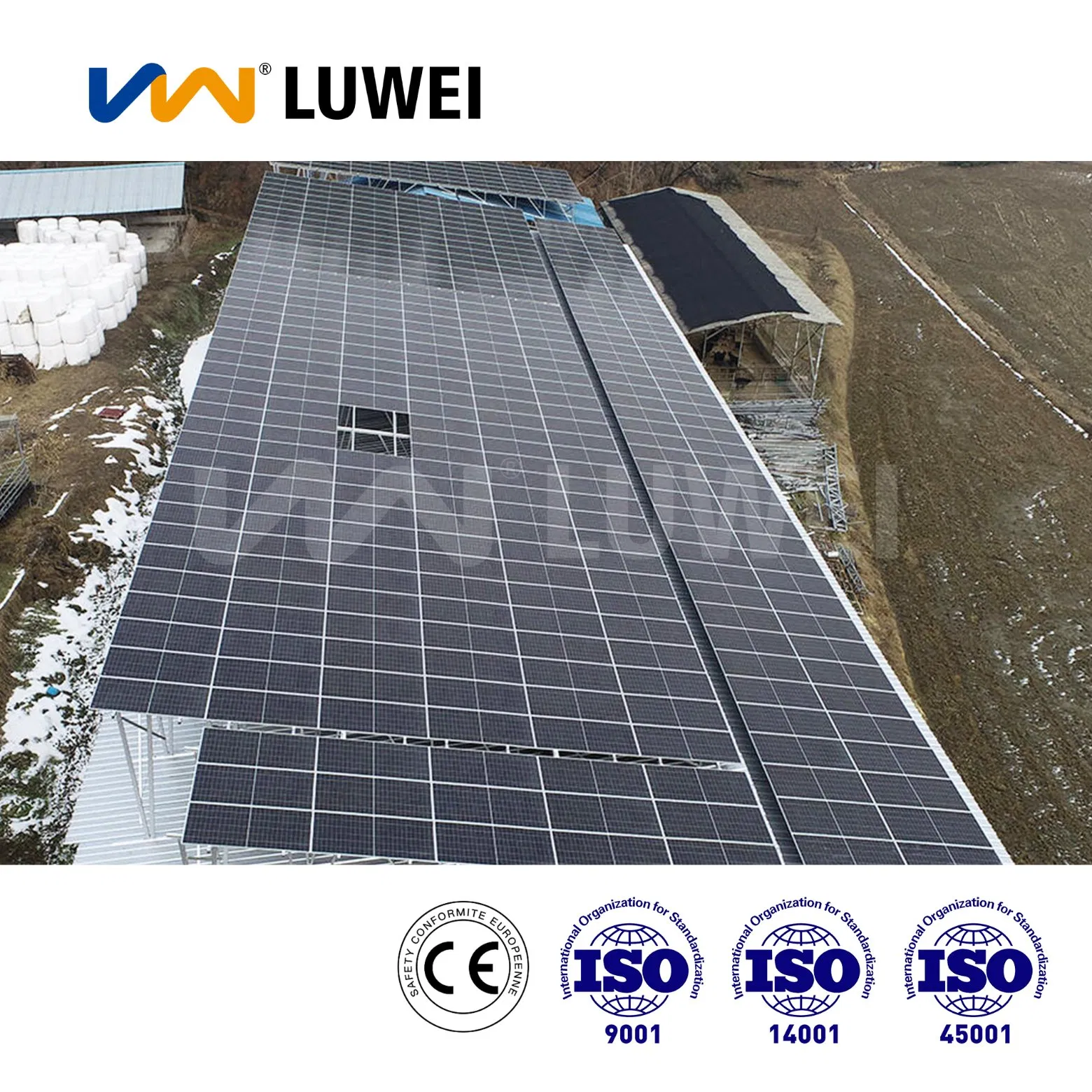 Solución de montaje en tierra resistente a la corrosión y de alta resistencia para granjas solares para todos los usos